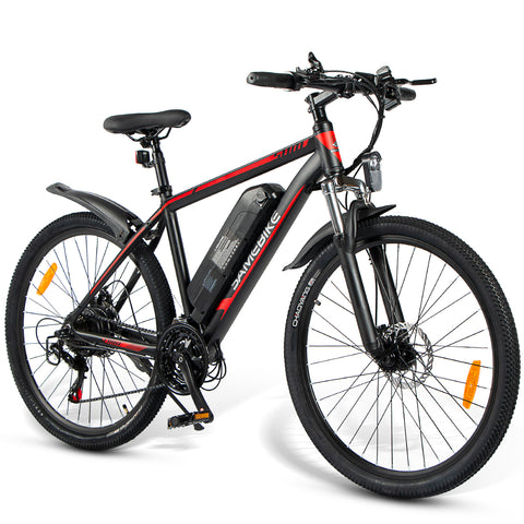 Bicicleta Eléctrica SAMEBIKE SY26 FT - Potencia 350W Batería 36V10AH Autonomía 35KM Freno de Disco Mecánico - Negro