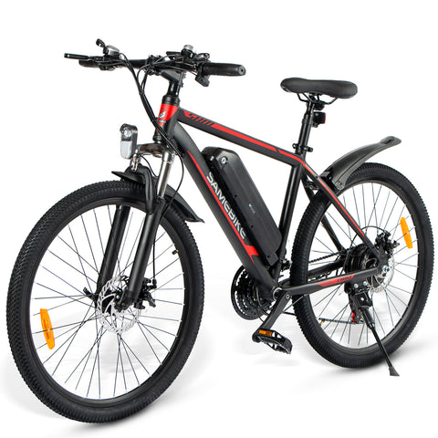 Bicicleta Eléctrica SAMEBIKE SY26 FT - Potencia 350W Batería 36V10AH Autonomía 35KM Freno de Disco Mecánico - Negro