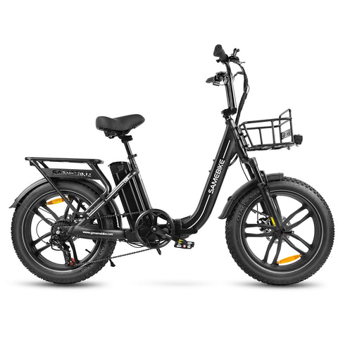 Bicicleta Eléctrica SAMEBIKE C05 Pro - Potencia 350W Batería 36V13Ah Autonomía 35KM Freno de Disco Mecánico - Negro