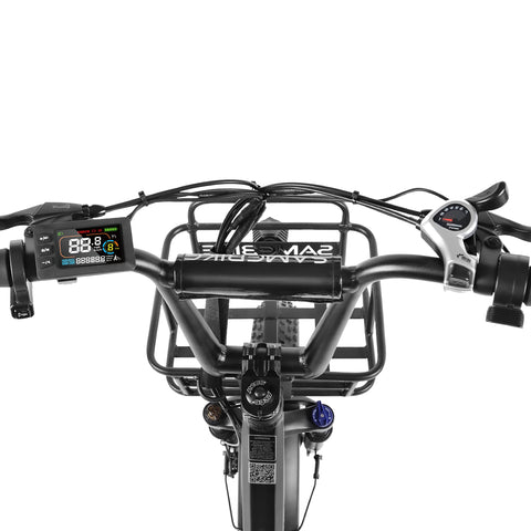 Bicicleta Eléctrica SAMEBIKE C05 Pro - Potencia 350W Batería 36V13Ah Autonomía 35KM Freno de Disco Mecánico - Negro