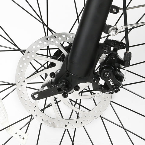 SAMEBIKE LOTDM200-II Bicicleta Eléctrica - Potencia 500W Batería 48V13AH Autonomía 40KM Freno de Disco Mecánico - Blanco