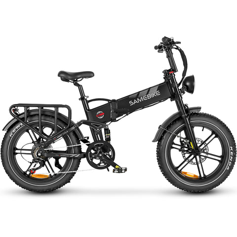SAMEBIKE RS-A02 Bicicleta Eléctrica- Potencia 750W Batería 48V17AH Autonomía 55KM Freno de Disco Hidráulico - Negro