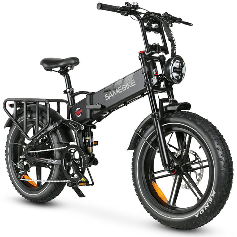SAMEBIKE RS-A02 Bicicleta Eléctrica- Potencia 750W Batería 48V17AH Autonomía 55KM Freno de Disco Hidráulico - Negro