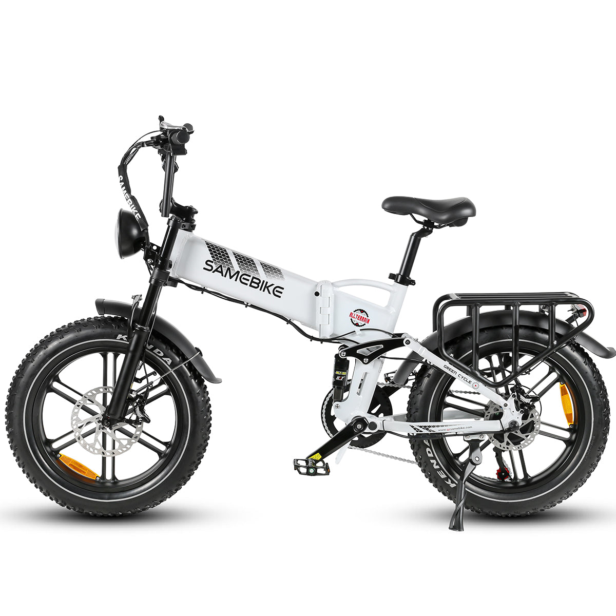 SAMEBIKE RS-A02 Bicicleta Eléctrica- Potencia 750W Batería 48V17AH Autonomía 55KM Freno de Disco Hidráulico - Blanco