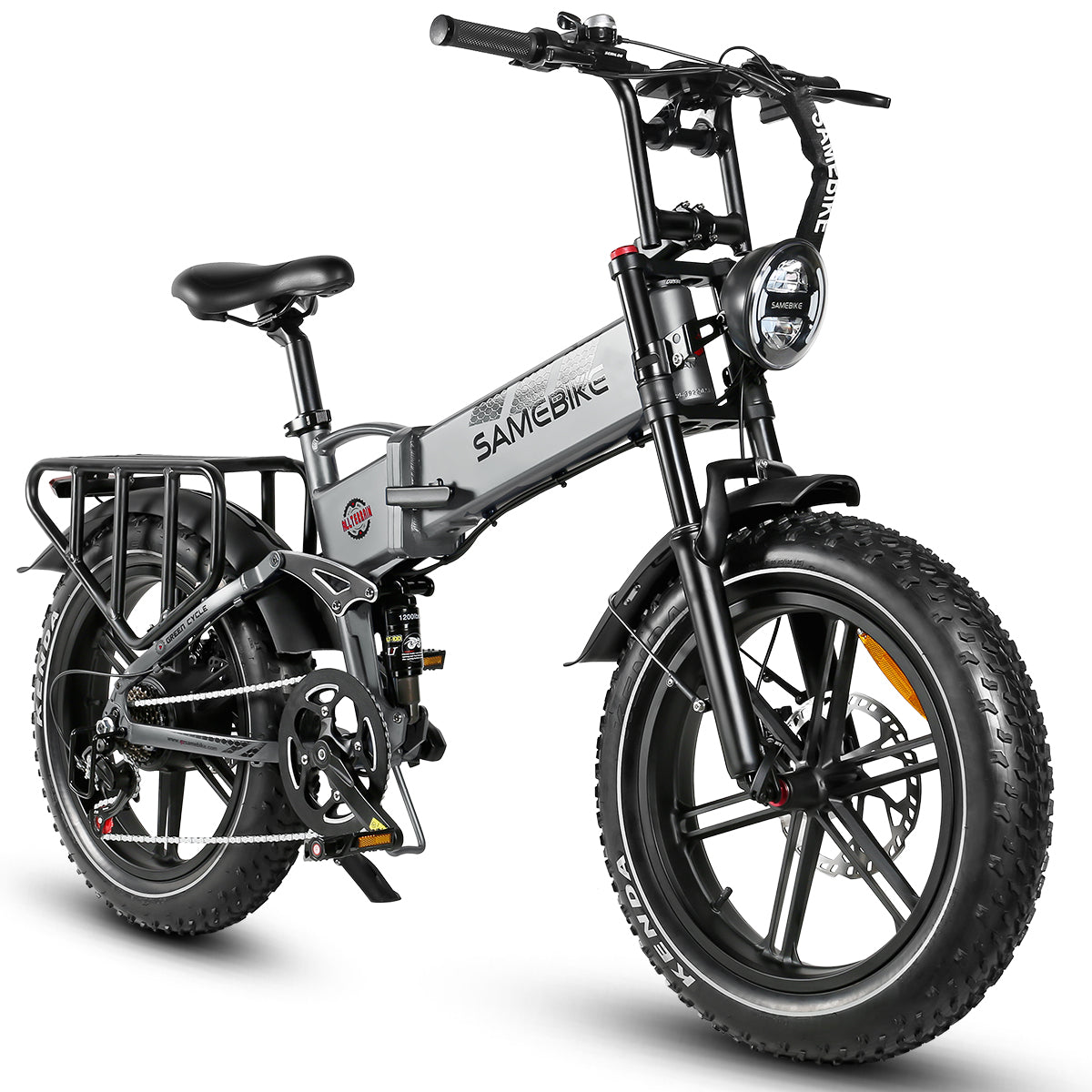 SAMEBIKE RS-A02 Bicicleta Eléctrica- Potencia 750W Batería 48V17AH Autonomía 55KM Freno de Disco Hidráulico - Gris
