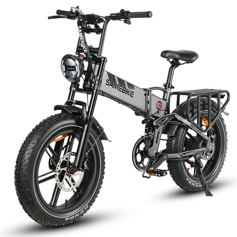 SAMEBIKE RS-A02 Bicicleta Eléctrica- Potencia 750W Batería 48V17AH Autonomía 55KM Freno de Disco Hidráulico - Gris