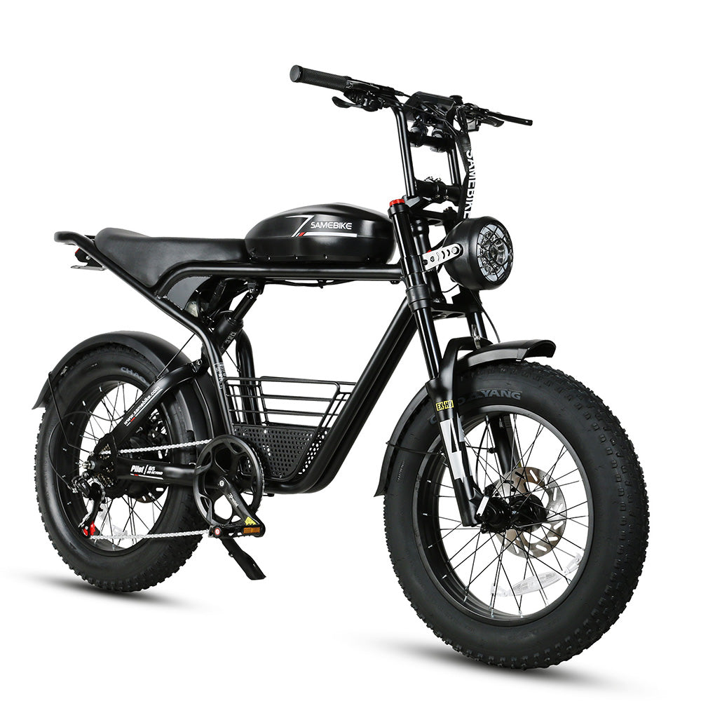 SAMEBIKE M20-I Bicicleta Eléctrica - Potencia 1200W Batería 48V18Ah Autonomía 65KM Freno de Disco Hidráulico - Negro