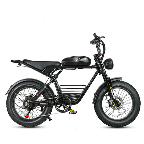 SAMEBIKE M20-I Bicicleta Eléctrica - Potencia 1200W Batería 48V18Ah Autonomía 65KM Freno de Disco Hidráulico - Negro