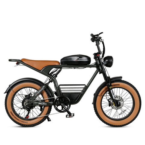 SAMEBIKE M20-I Bicicleta Eléctrica - Potencia 1200W Batería 48V18Ah Autonomía 65KM Freno de Disco Hidráulico - Verde