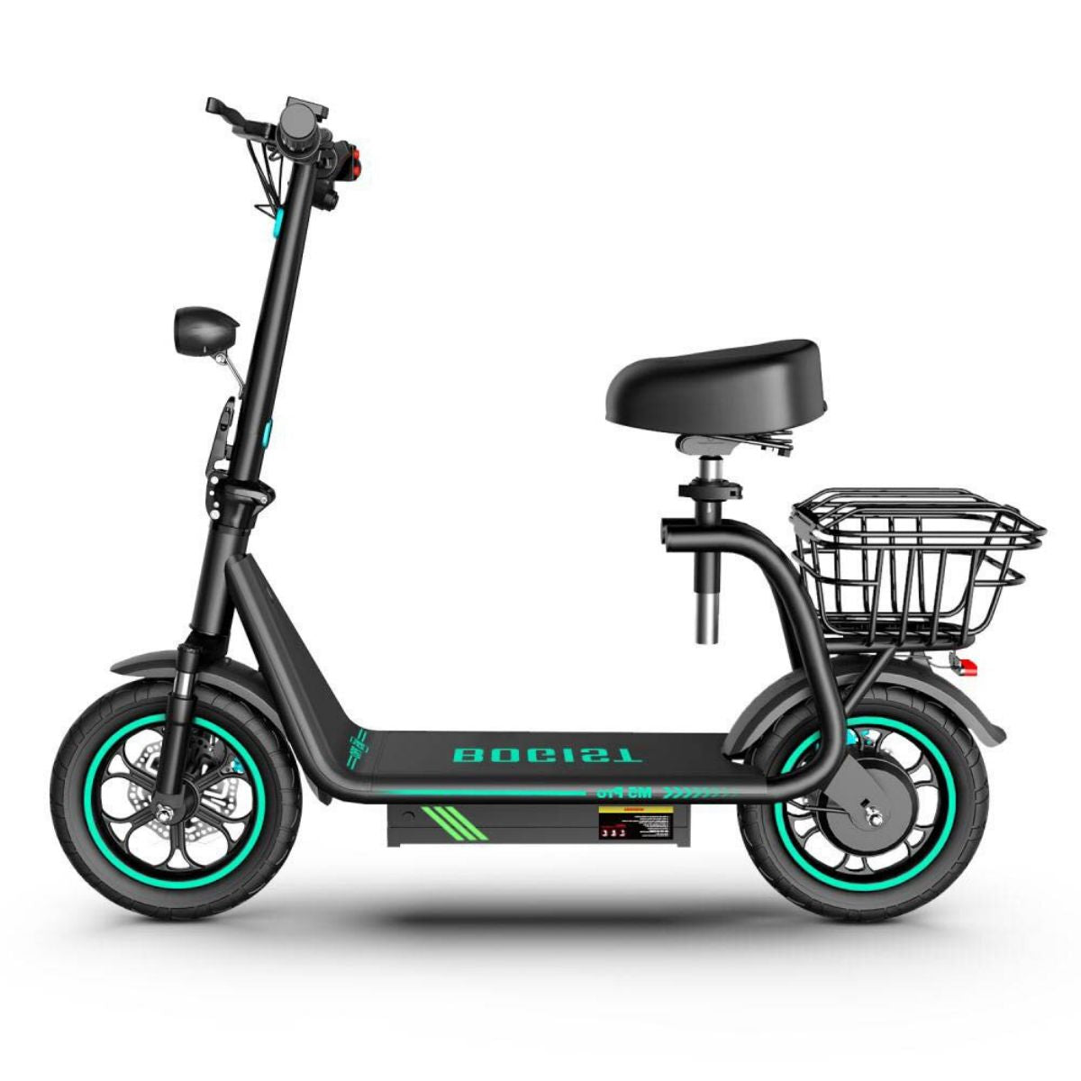 Patinete Eléctrico BOGIST M5Pro+ - Motor 500W Batería 48V 13AH Autonomía 35KM Diseño Plegable Frenos de Disco - Negro Azul