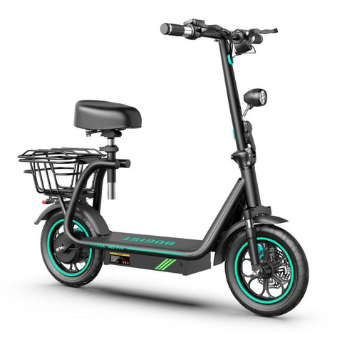 Patinete Eléctrico BOGIST M5Pro+ - Motor 500W Batería 48V 13AH Autonomía 35KM Diseño Plegable Frenos de Disco - Negro Azul