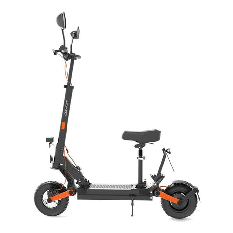 Motocicleta Eléctrica JOYOR S8E - Motor 800W Batería 48V26AH Neumáticos 10 Pulgadas Freno de Disco Certificado COC Licencia de Apoyo - Negro