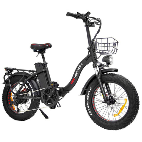 Bicicleta eléctrica DrveTion CT20 - Potencia 750W Batería 48V 10AH Ruedas 20" Frenos de Disco - Negro