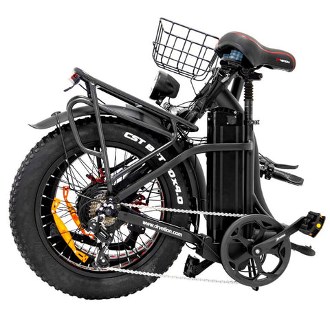 Bicicleta eléctrica DrveTion CT20 - Potencia 750W Batería 48V 15AH Ruedas 20" Frenos de Disco - Negro