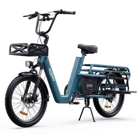 Bicicleta Eléctrica ONESPORT OT01 -  Potencia 650W Batería 48V27AH Neumáticos 20" Frenos de disco hidráulicos - Azul