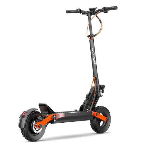 JOYOR S8 Plegable Patinete Eléctrico - Motor 600W Batería 48V26AH Neumáticos de 10 Pulgadas Frenos de Disco Mecánicos - Negro