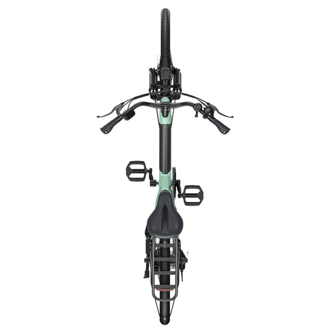 Bicicleta Eléctrica HillMilES MileCity 1 - Motor 250W Batería 36V13Ah Neumáticos de 26 Pulgadas Frenos de Disco Mecánicos - Verde