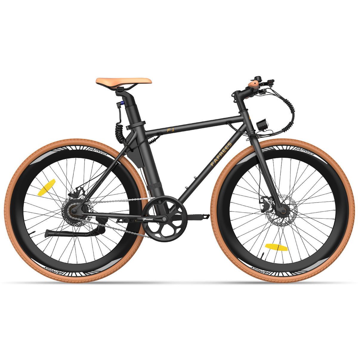 Bicicleta Eléctrica FAFREES F1 10AH - Motor 250W Batería 36V10AH Neumáticos de 27.5 Pulgadas Frenos de Disco Mecánicos - Negro
