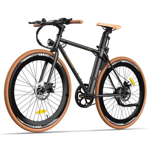 Bicicleta Eléctrica FAFREES F1 10AH - Motor 250W Batería 36V10AH Neumáticos de 27.5 Pulgadas Frenos de Disco Mecánicos - Negro