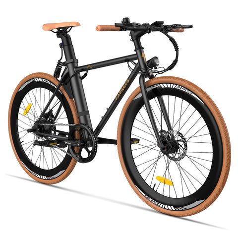 Bicicleta Eléctrica FAFREES F1 10AH - Motor 250W Batería 36V10AH Neumáticos de 27.5 Pulgadas Frenos de Disco Mecánicos - Negro