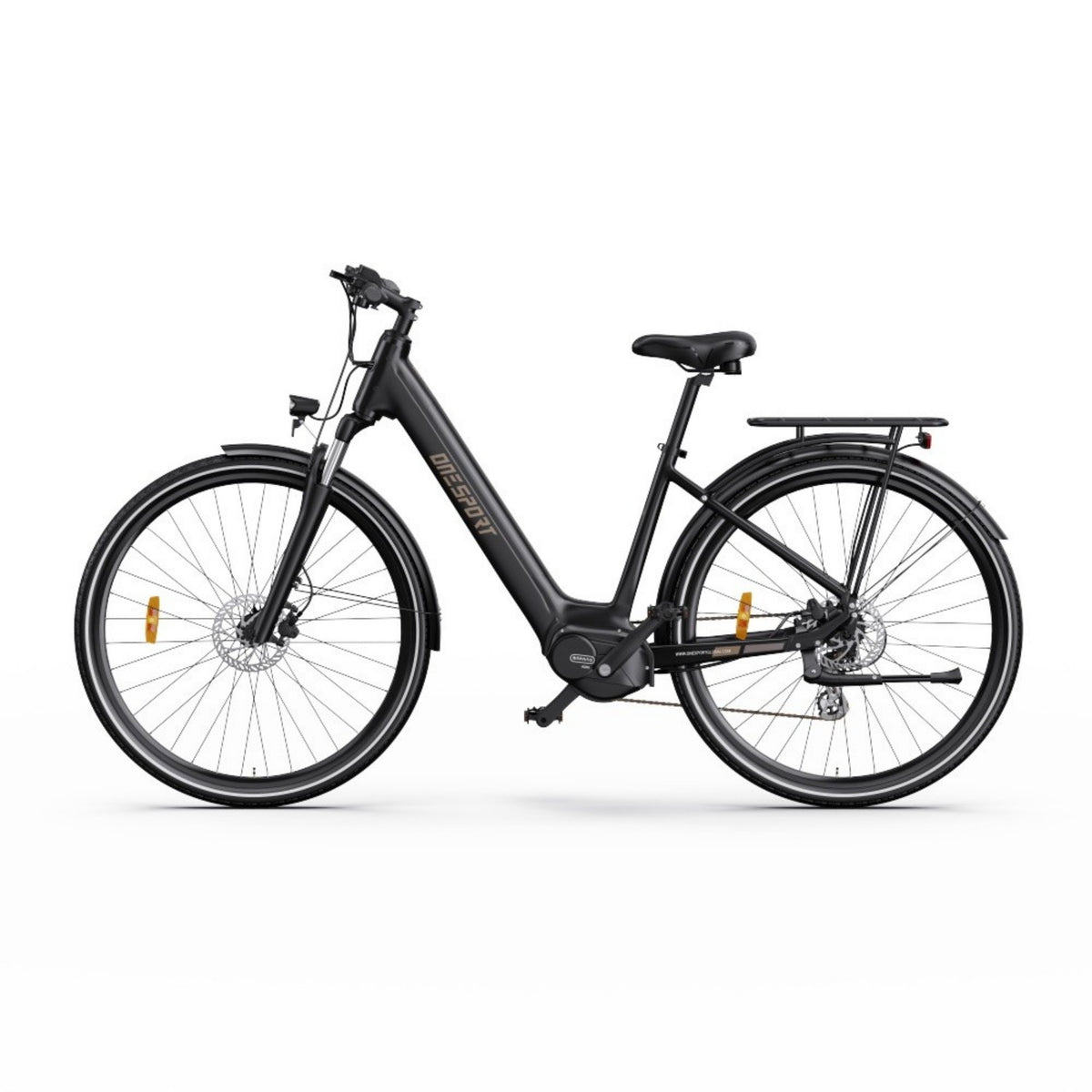 Bicicleta Eléctrica ONESPORT OT07 - Motor 250W Batería 36V10.4AH Neumáticos de 27,5 - Negro