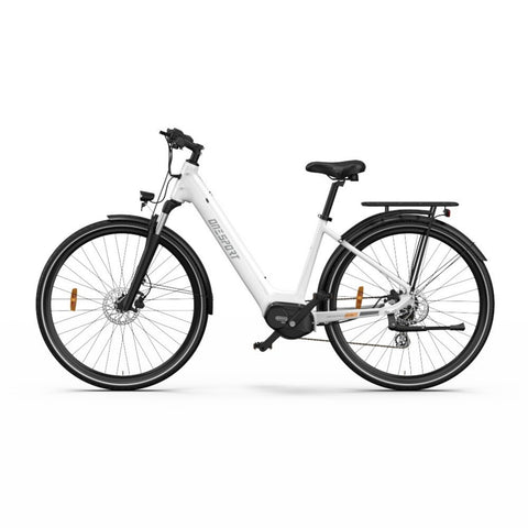 Bicicleta Eléctrica ONESPORT OT07 - Motor 250W Batería 36V10.4AH Neumáticos de 27,5 - Blanco