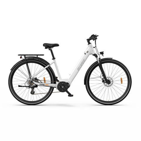 Bicicleta Eléctrica ONESPORT OT07 - Motor 250W Batería 36V10.4AH Neumáticos de 27,5 - Blanco