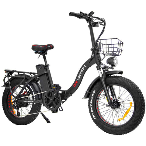 DrveTion CT20 Bicicleta Eléctrica - Potencia 750W Batería 48V15AH Neumáticos 20 pulgadas Freno de Aceite - Negro