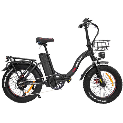 DrveTion CT20 Bicicleta Eléctrica - Potencia 750W Batería 48V15AH Neumáticos 20 pulgadas Freno de Aceite - Negro