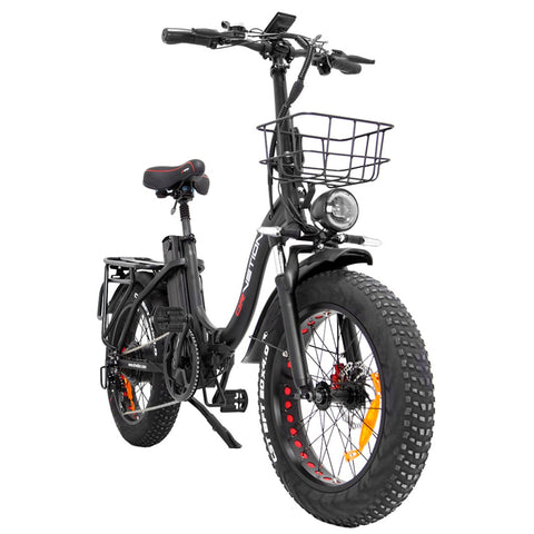 DrveTion CT20 Bicicleta Eléctrica - Potencia 750W Batería 48V15AH Neumáticos 20 pulgadas Freno de Aceite - Negro