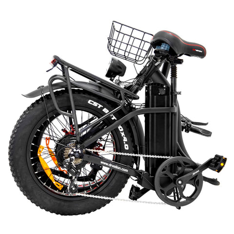 DrveTion CT20 Bicicleta Eléctrica - Potencia 750W Batería 48V15AH Neumáticos 20 pulgadas Freno de Aceite - Negro