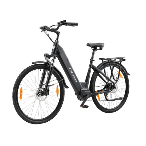 Bicicleta Eléctrica TTGO ZZ-28ST - Motor 250W Batería 36V20AH Ruedas de 28 Pulgadas Frenos de Disco - Negro
