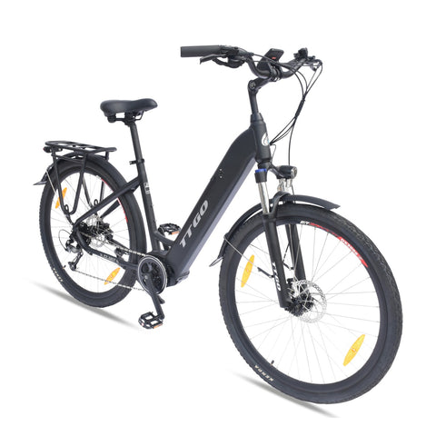 Bicicleta Eléctrica TTGO LK-ZZ-28ST - Motor 250W Batería 36V20AH Ruedas de 28 Pulgadas Freno de Disco Hidráulico - Negro