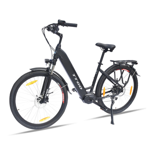 Bicicleta Eléctrica TTGO LK-ZZ-28ST - Motor 250W Batería 36V20AH Ruedas de 28 Pulgadas Freno de Disco Hidráulico - Negro