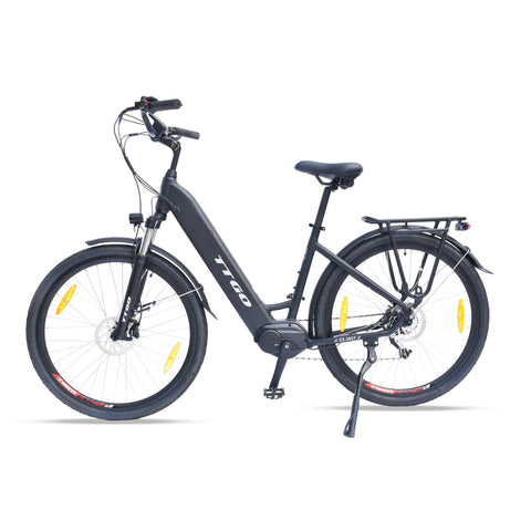 Bicicleta Eléctrica TTGO LK-ZZ-28ST - Motor 250W Batería 36V20AH Ruedas de 28 Pulgadas Freno de Disco Hidráulico - Negro