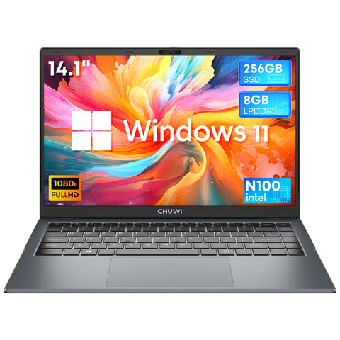 Laptop CHUWI GemiBook XPro - Procesador Intel N100 14.1" Windows 11 8G+256G Batería 5000mAh - Gris