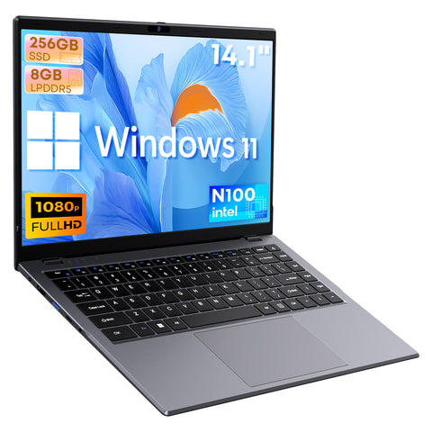 Laptop CHUWI GemiBook XPro - Procesador Intel N100 14.1" Windows 11 8G+256G Batería 5000mAh - Gris