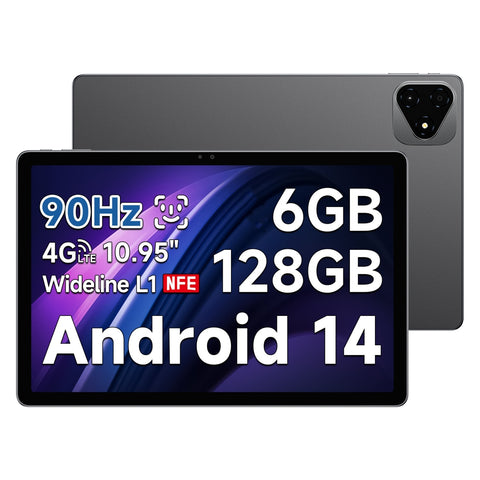 Tableta Alldocube iPlay 60 Pro - Procesador MediaTek Helio G99 Android 14 10.95 Pulgadas Pantalla 6G+128G Batería 7000mAh - Gris