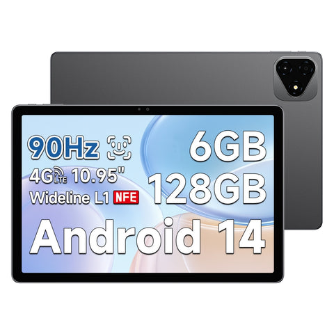 Tableta Alldocube iPlay 60 Pro - Procesador MediaTek Helio G99 Android 14 10.95 Pulgadas Pantalla 6G+128G Batería 7000mAh - Gris