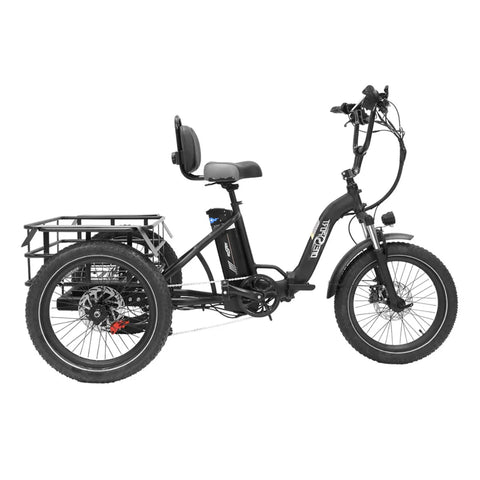Bicicleta Eléctrica de Tres Ruedas ONESPORT OT30 - Motor 500W Batería 48V13AH Neumáticos de 20 pulgadas Frenos de Disco Hidráulicos - Negro
