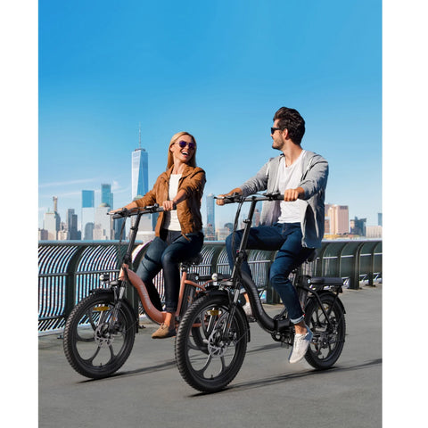 Bicicleta Eléctrica HillMiles MilePort 1 – Motor 250W Batería 36V13Ah Neumáticos De 20 Pulgadas Freno De Disco Mecánico - Verde