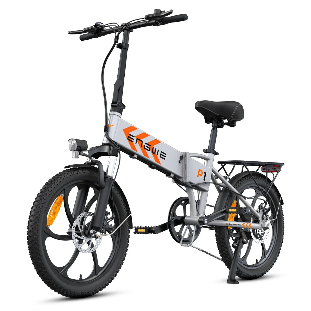 Bicicleta eléctrica ENGWE P1 - Neumáticos De 20  Pulgadas 250W  Batería 36V13AH Frenos Mecánicos De Disco - Plata