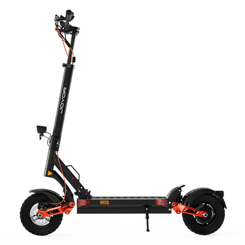 JOYOR T6 Plegable Patinete Eléctrico - Motor 600W Batería 48V18AH Neumáticos de 10 Pulgadas Frenos de Disco - Negro