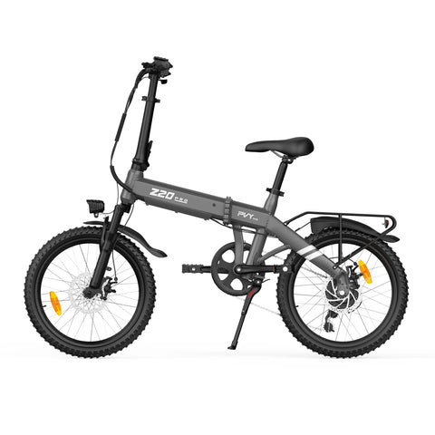 Bicicleta Eléctrica PVY Z20 PRO EVO - Motor 250W Batería 36V14.5AH Neumáticos De 20 Pulgadas Frenos De Disco Mecánicos - Gris
