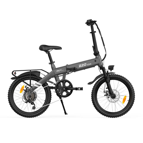 Bicicleta Eléctrica PVY Z20 PRO EVO - Motor 250W Batería 36V14.5AH Neumáticos De 20 Pulgadas Frenos De Disco Mecánicos - Gris