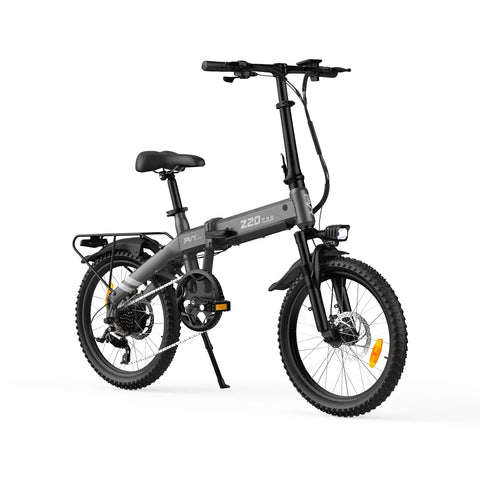 Bicicleta Eléctrica PVY Z20 PRO EVO - Motor 250W Batería 36V14.5AH Neumáticos De 20 Pulgadas Frenos De Disco Mecánicos - Gris