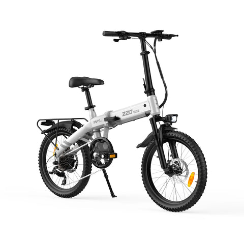 Bicicleta Eléctrica PVY Z20 PRO EVO - Motor 250W Batería 36V14.5AH Neumáticos De 20 Pulgadas Frenos De Disco Mecánicos - Blanco