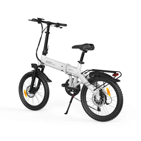 Bicicleta Eléctrica PVY Z20 PRO EVO - Motor 250W Batería 36V14.5AH Neumáticos De 20 Pulgadas Frenos De Disco Mecánicos - Blanco