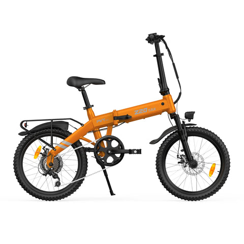 Bicicleta Eléctrica PVY Z20 PRO EVO - Motor 250W Batería 36V14.5AH Neumáticos De 20 Pulgadas Frenos De Disco Mecánicos - Naranja