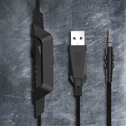 Auriculares Gaming ONIKUMA K10 RGB Con Micrófono Y Diadema Ajustable - Negro